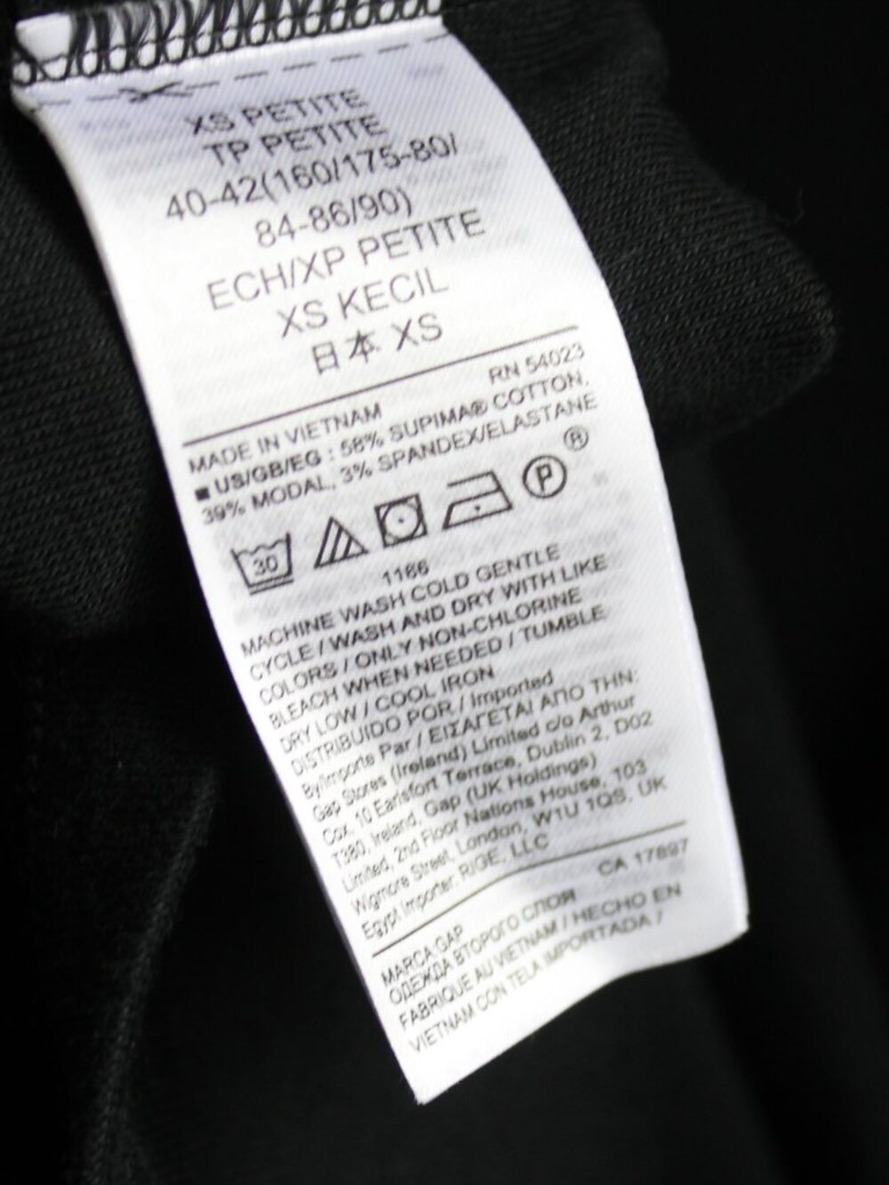 Gap Women's Black Softspun Sleeveless Tank Crew Fitted Midi Dress sz XS Petite - Picture 4 of 4